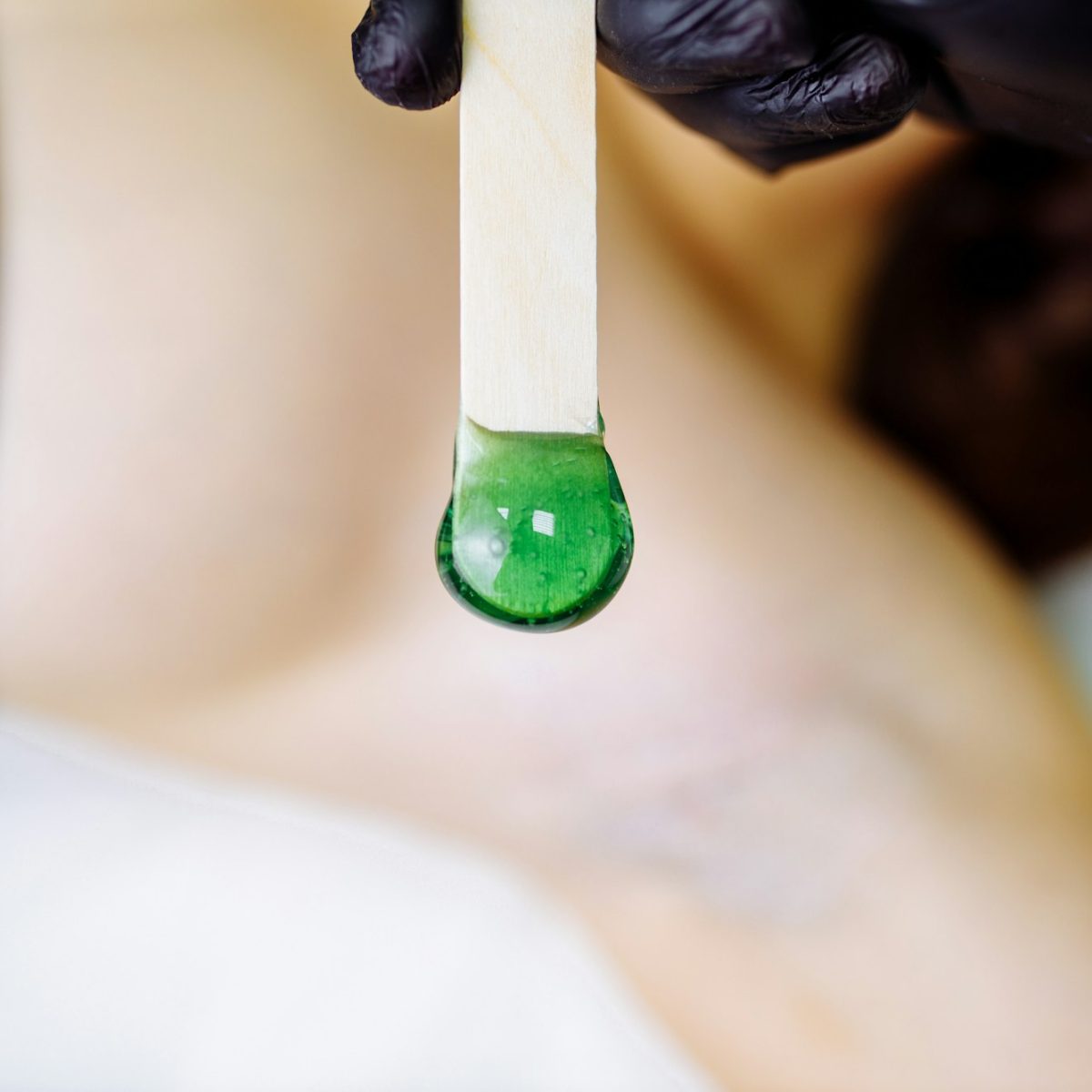 medical hot wax epilation in spa salon