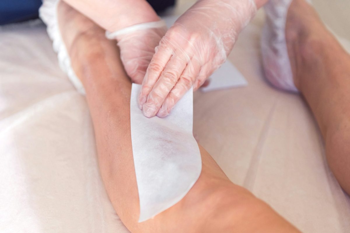 professional waxing depilation leg zone